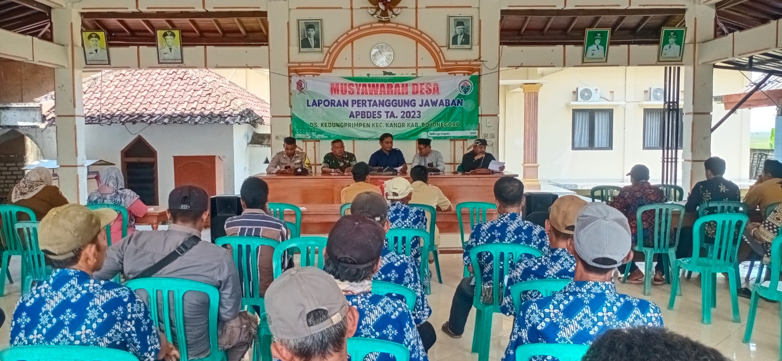 Musyawarah Desa Laporan Pertanggungjawaban APBDes Tahun Anggaran 2023 Desa Kedungprimpen 
